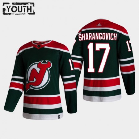 New Jersey Devils Yegor Sharangovich 17 2020-21 Reverse Retro Authentic Shirt - Kinderen